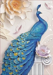 Puzle pavo azul 1000 piezas