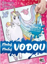 Libro para colorear pinta con agua – unicornios