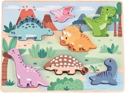 Rompecabezas 3D de madera: dinosaurios