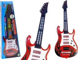 Guitarra eléctrica infantil con luces y melodías – roja