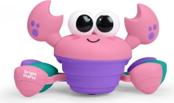 Bright Starts cangrejo musical y multisensorial que gatea Rockin' Crawling Crab rosa