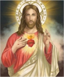 Pintura de diamantes Jesús con corazón 30 × 40 cm NORIMPEX