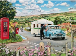 Puzzle Camino al camping 1000 piezas GIBSONS