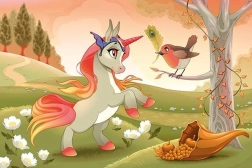 Puzle de madera de un poni adorable (50 piezas)