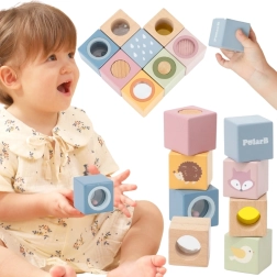 Bloques sensoriales de madera POLARB, 8 uds