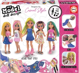 Juego creativo EDUCA My Model Doll Design: estilo casual