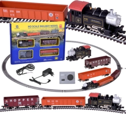 Set de tren eléctrico con locomotora de vapor H0 con unidad de control