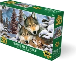 Puzzle 3D Lobos (100 piezas)