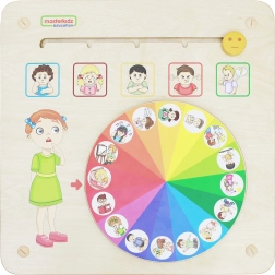 Tablero educativo de pared Masterkidz: emociones Montessori