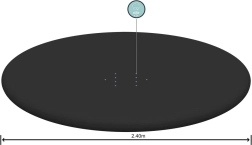 Cubierta para piscina hinchable con anillo de 244 cm BESTWAY