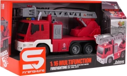 Camión de bomberos 1:16 con agua, luz y sonido