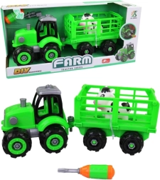 Tractor desmontable con remolque para niños
