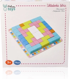 Juego lógico de madera colorido Tetris Puzzle