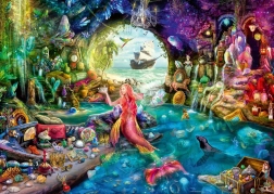 Puzzle Ravensburger Tesoro misterioso de la sirena 1000 piezas