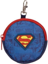 Monedero redondo para monedas de Superman 9 × 9 × 2 cm