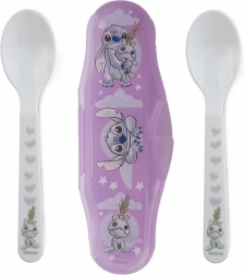 Set de cucharas infantiles con estuche Lilo y Stitch