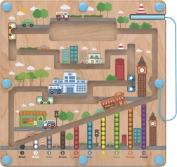 Tablero de juego magnético de madera City