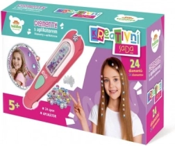 Diamantes brillantes para el cabello con aplicador y pinzas