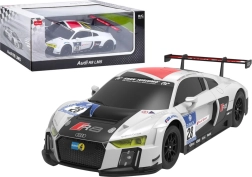 Coche RC 1:24 deportivo AUDI R8 LMS, blanco-negro