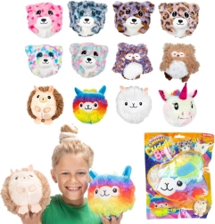 Balón de felpa inflable con animalitos 15 cm, surtido de modelos