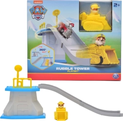 Paw Patrol mini torre con rampa de descenso y vehículo Rubble
