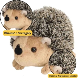 Erizo de peluche marrón 17,5 cm