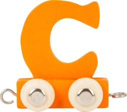Vagón de madera con la letra C – alfabeto de colores Small Foot