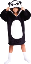 Cozy Noxxiez manta sudadera televisiva con capucha Panda para niños 7–12 años
