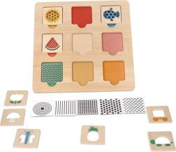 Rompecabezas educativos de madera con patrones 28 × 28 cm