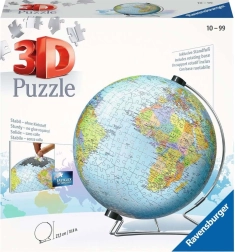 Ravensburger puzzle 3D Tierra – globo infantil de 180 piezas