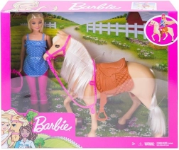 Set de equitación Barbie con caballo y casco