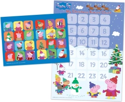 Calendario de Adviento de papel Peppa Pig con pegatinas