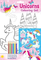 Set de colorear de unicornios