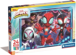 Puzzle 24 maxi Super Color Spidey y sus superamigos