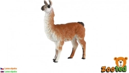Figura de alpaca de plástico 12 cm