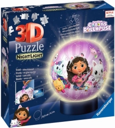 Ravensburger 3D puzzleball luminoso La casa mágica de Gabby 72 piezas