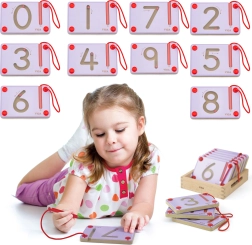Tableros magnéticos para escribir números Viga – FSC, método Montessori