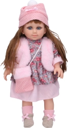 Muñeca con bolso 38 cm