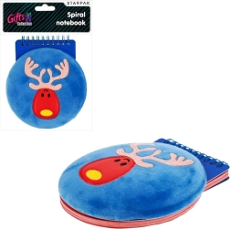 Diario de peluche con reno
