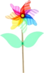 Molino de viento de madera para niños