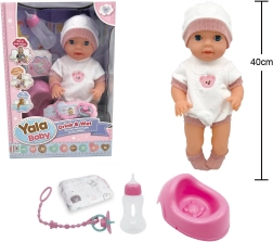Bebé que hace pipí con orinal de 40 cm