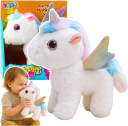 Unicornio de peluche interactivo con sonidos y movimiento 21 cm