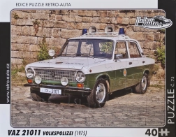 Puzzle RETRO-COCHES VAZ 21011 Volkspolizei 40 piezas
