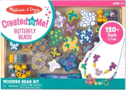 Cuentas de madera mariposas – set creativo para joyería (MELISSA & DOUG)