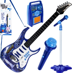 Guitarra eléctrica con amplificador de potencia – azul