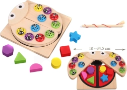 Rompecabezas educativo de madera – mariquita