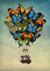 Puzzle globo de mariposas 1000 piezas