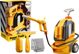 Hidrolavadora infantil con función de agua con escobilla, esponja y paño