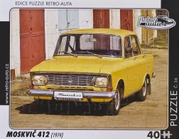 Rompecabezas Retro Moskvich 412 (1974) - 40 piezas