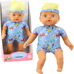 Muñeca Bebé con Conjunto Azul y Gorro